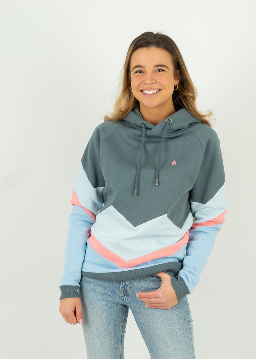 Hoodie BEEVERN StormyWeather/IllusionBlue