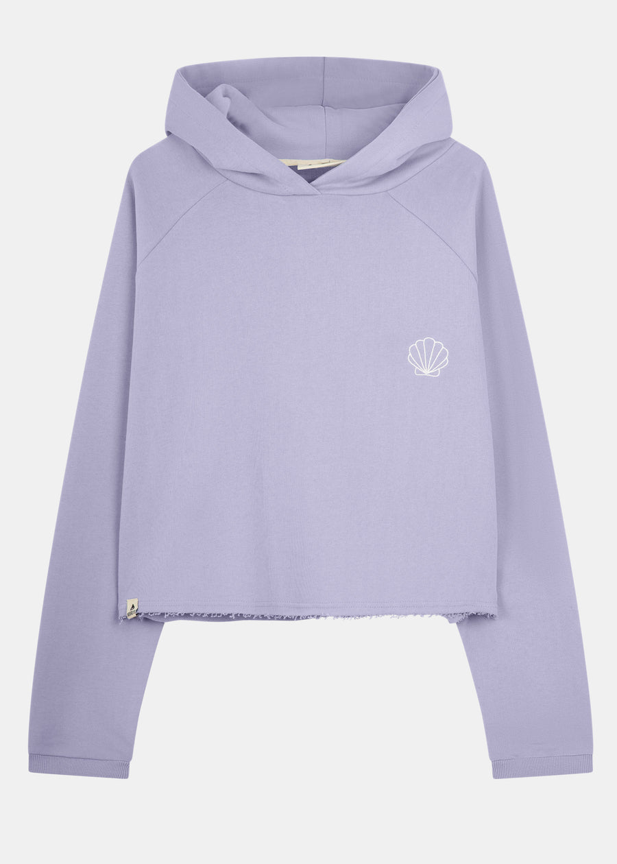 Cropped hoodie CONCHA Perzisch Violet