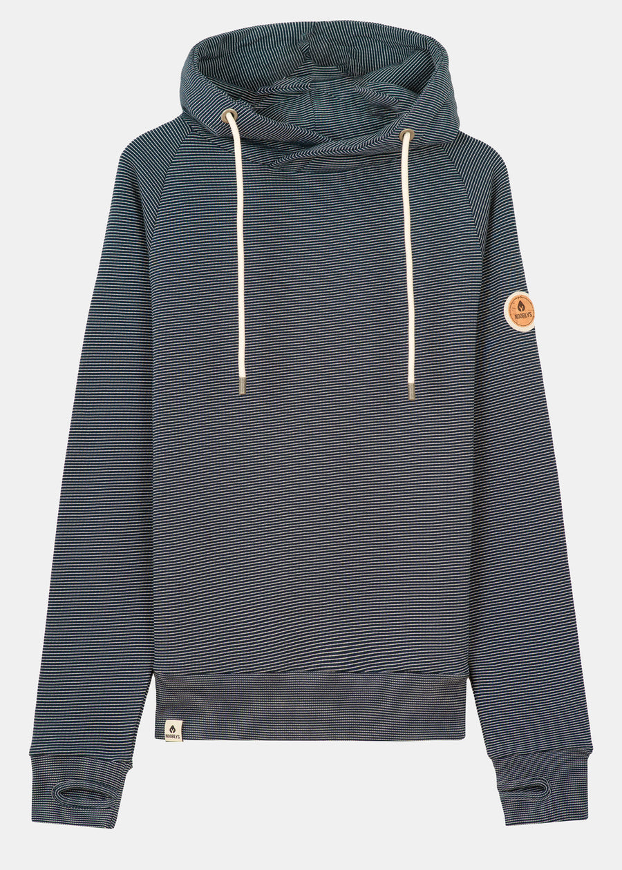 Hoodie COVA MarineGestreept