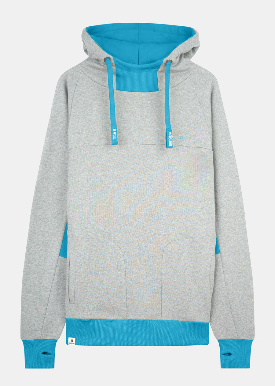 Hoodie STORM Ash/Encyan