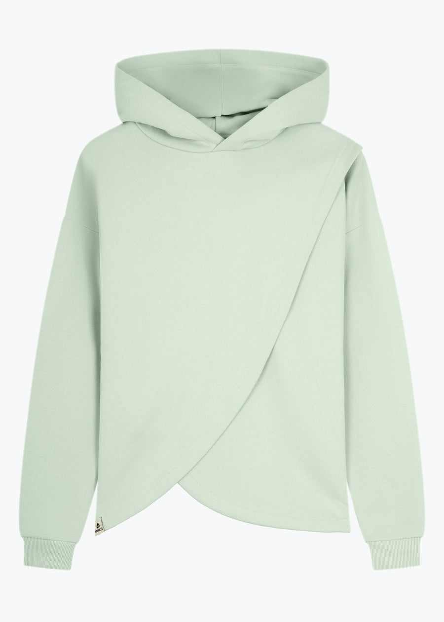 Hoodie VINGER CameoGreen