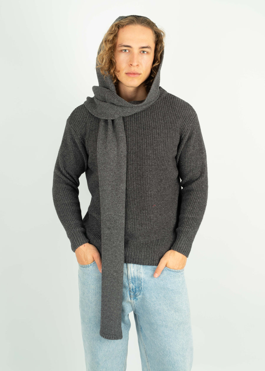 Hoodie-Schal MUFFLER Anthracite