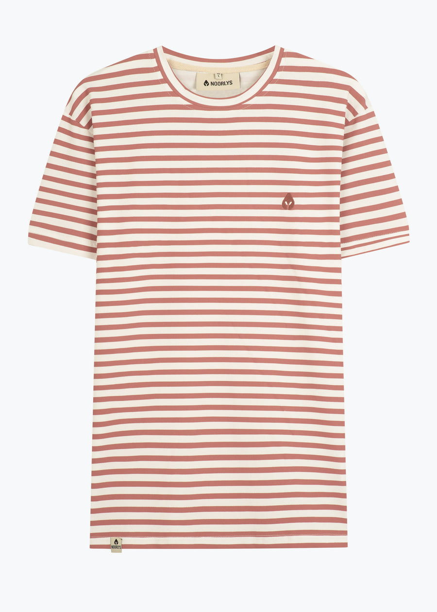 T-Shirt JOHANN MahagonyStriped